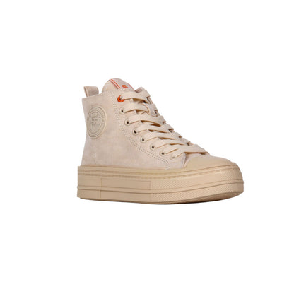 Suede Leopard High-Top Sneakers – Beige (SR-3496)
