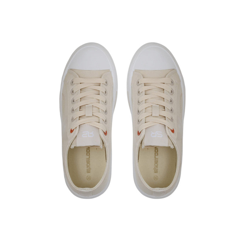 Textile Solid Sneakers – Beige (SR-3509)