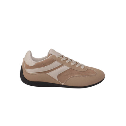 Suede Solid Sneakers – Taupe (SR-3546)