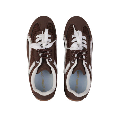 Suede Mesh Sneakers – Brown (SR-3550)