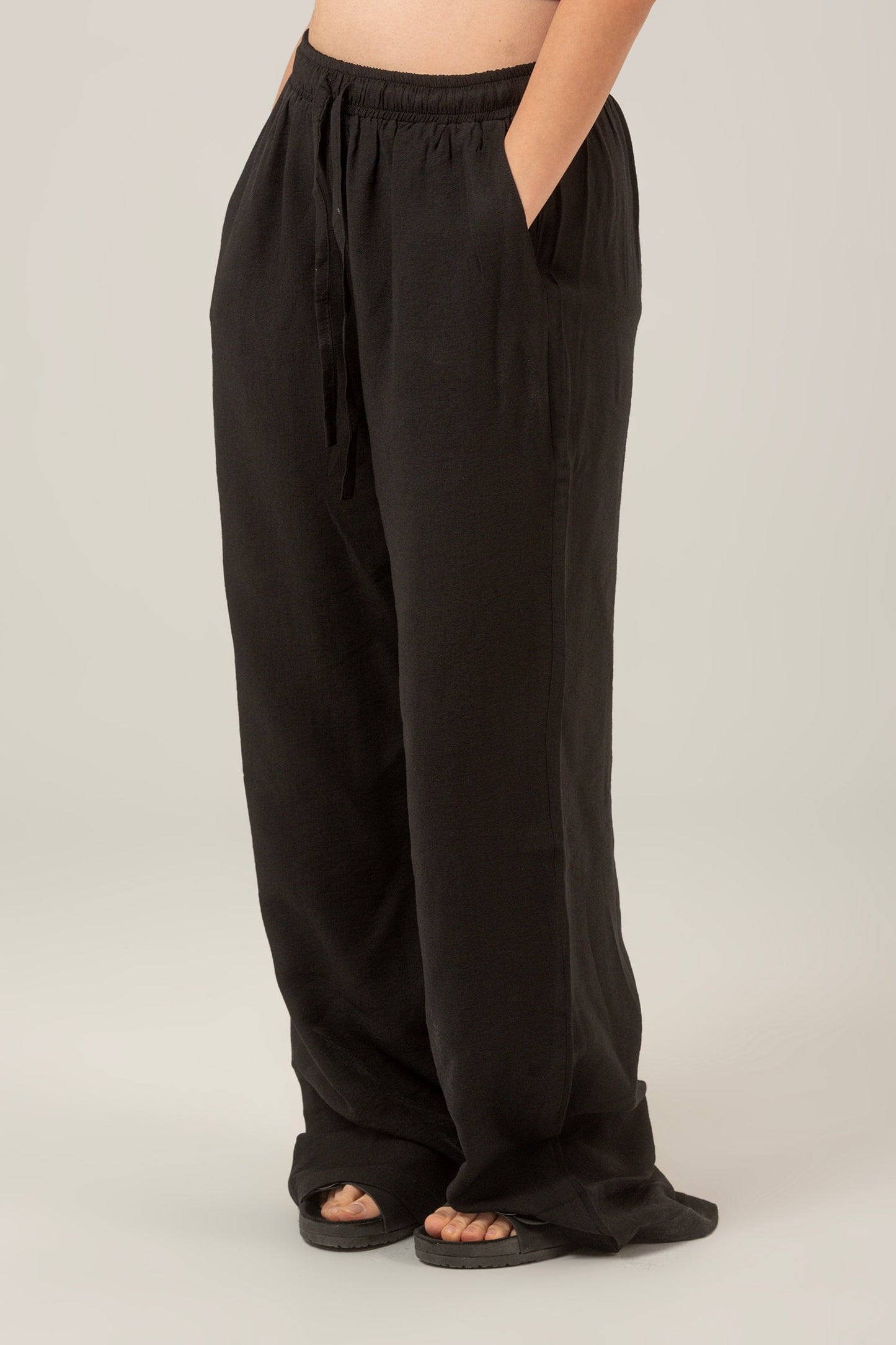 Linen High Waist Pants