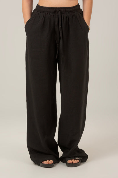 Linen High Waist Pants