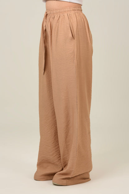Linen High Waist Pants