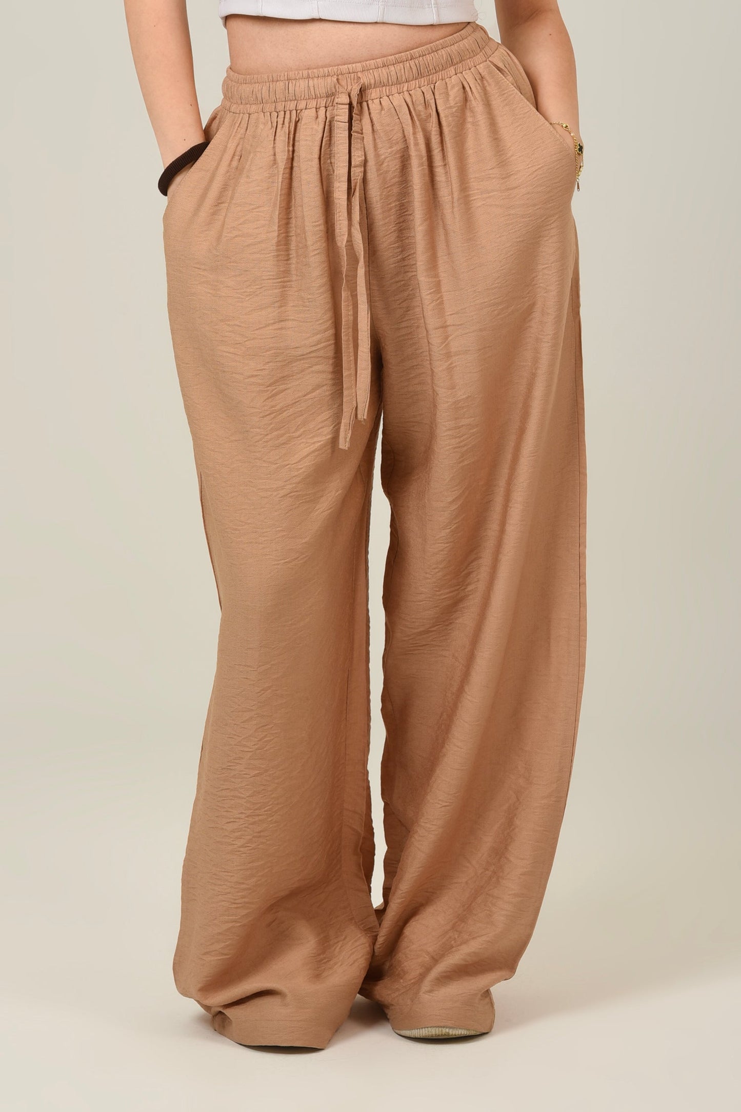 Linen High Waist Pants