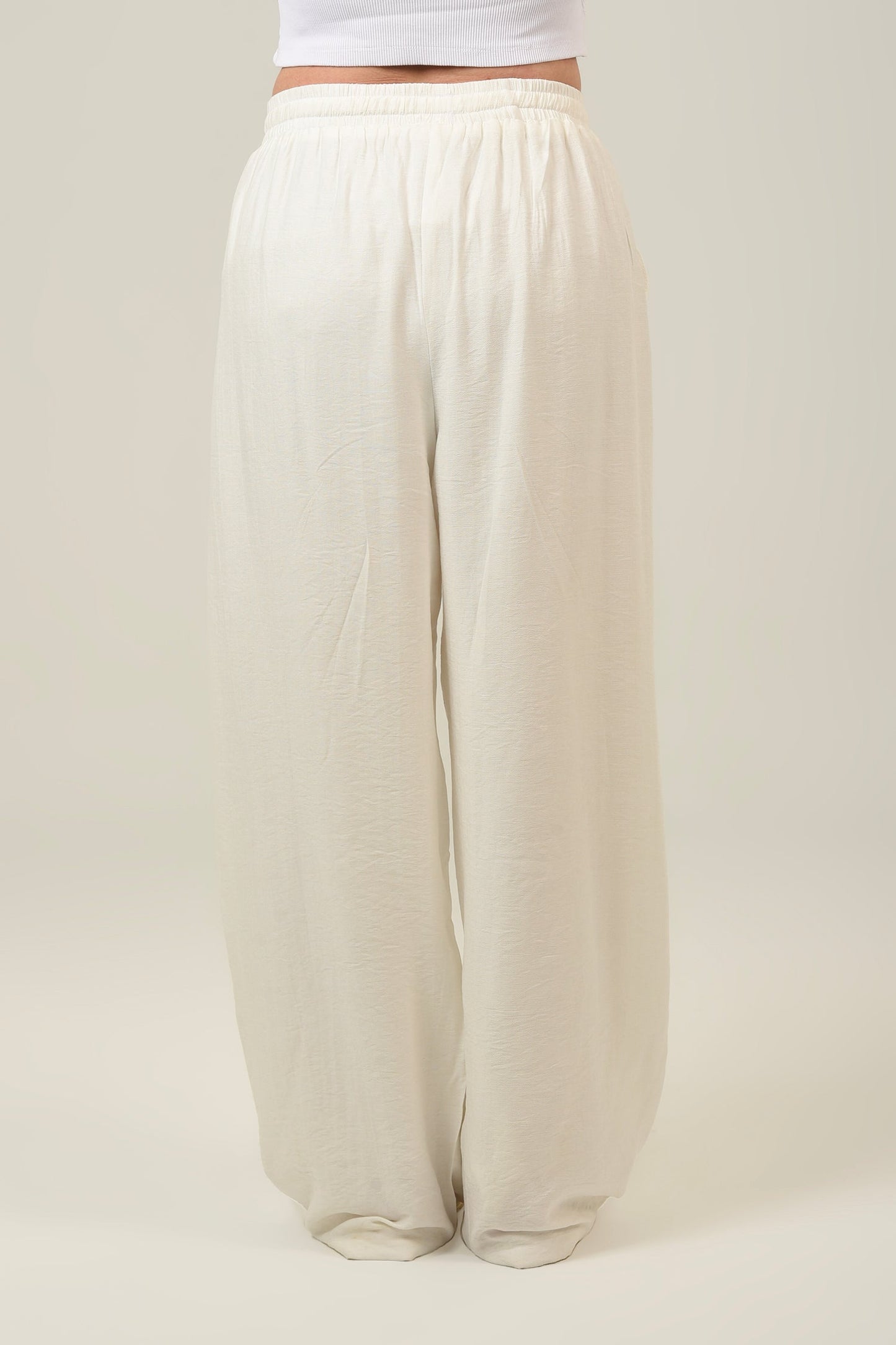 Linen High Waist Pants