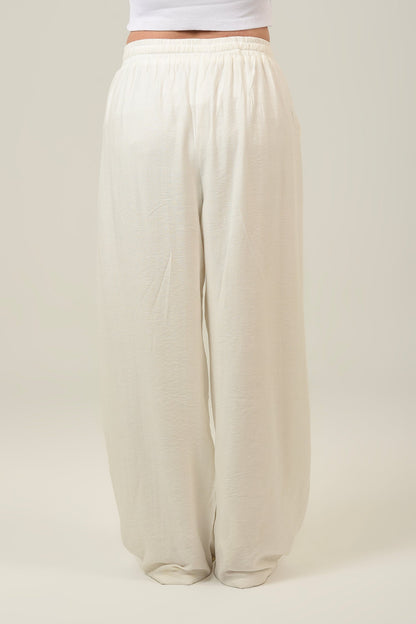 Linen High Waist Pants