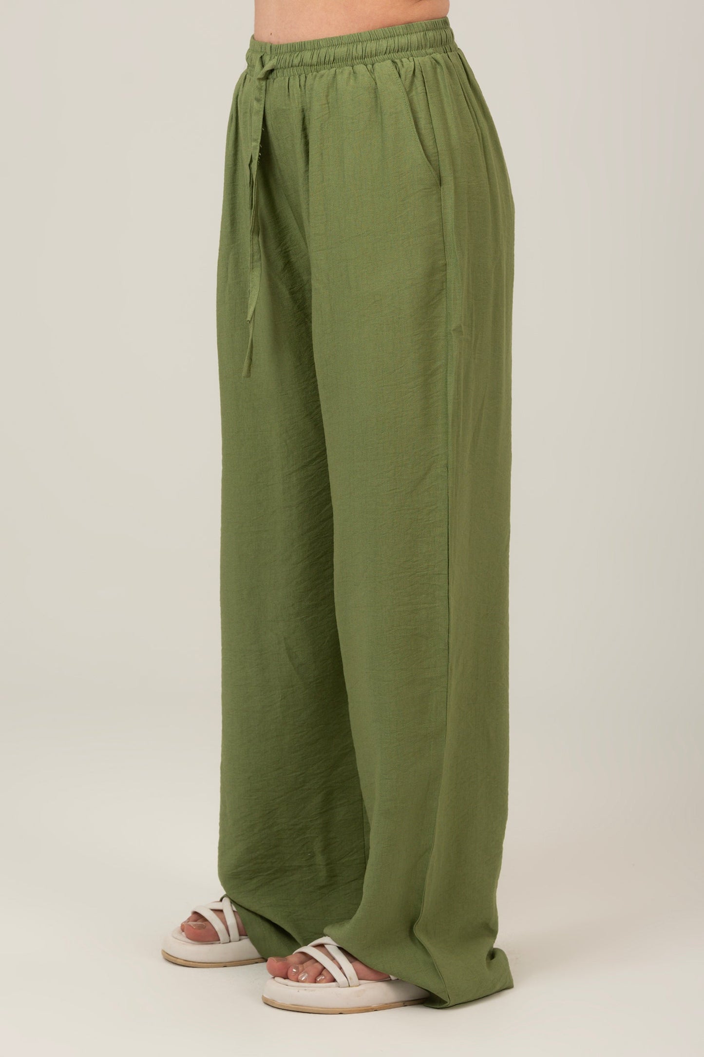 Linen High Waist Pants