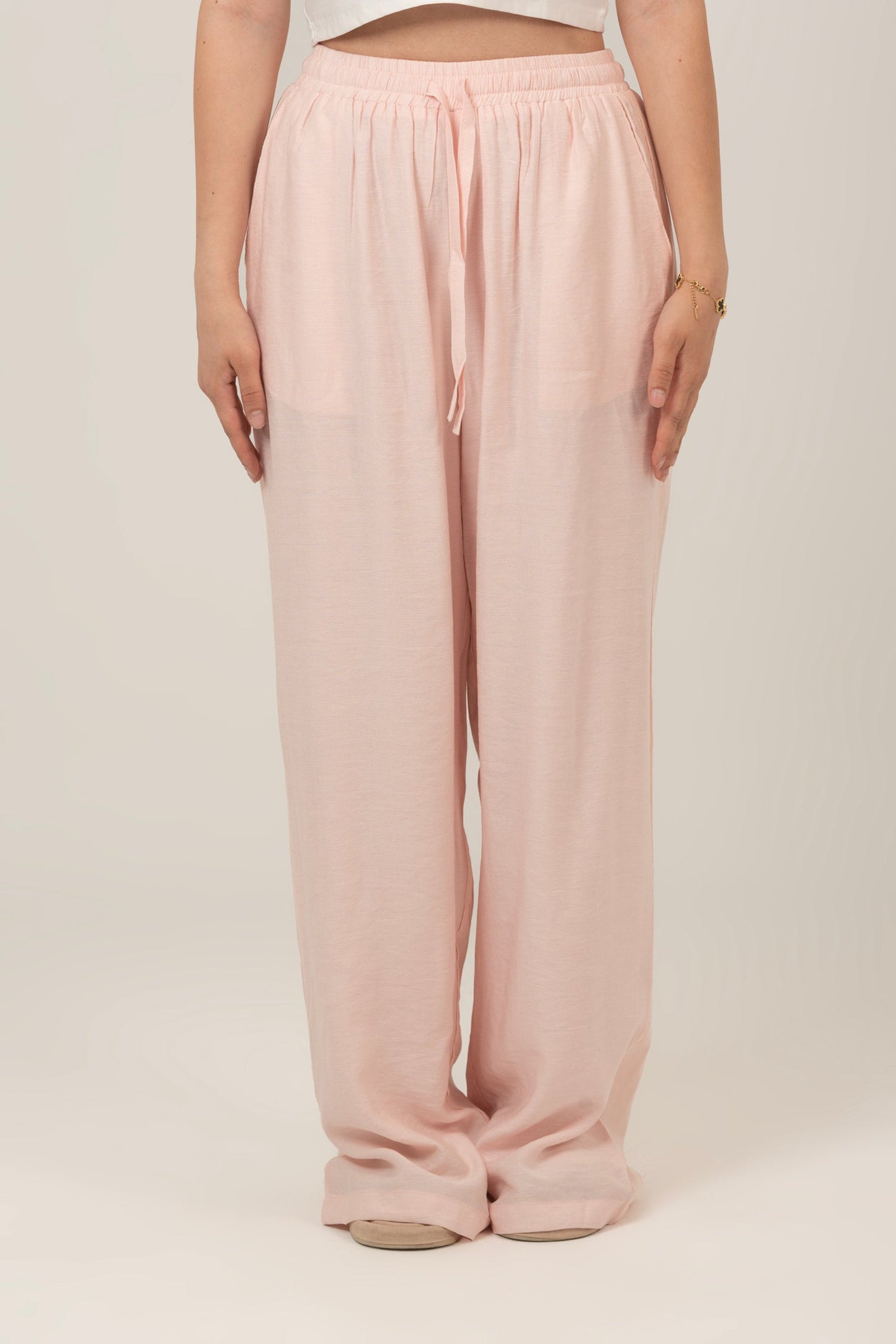 Linen High Waist Pants