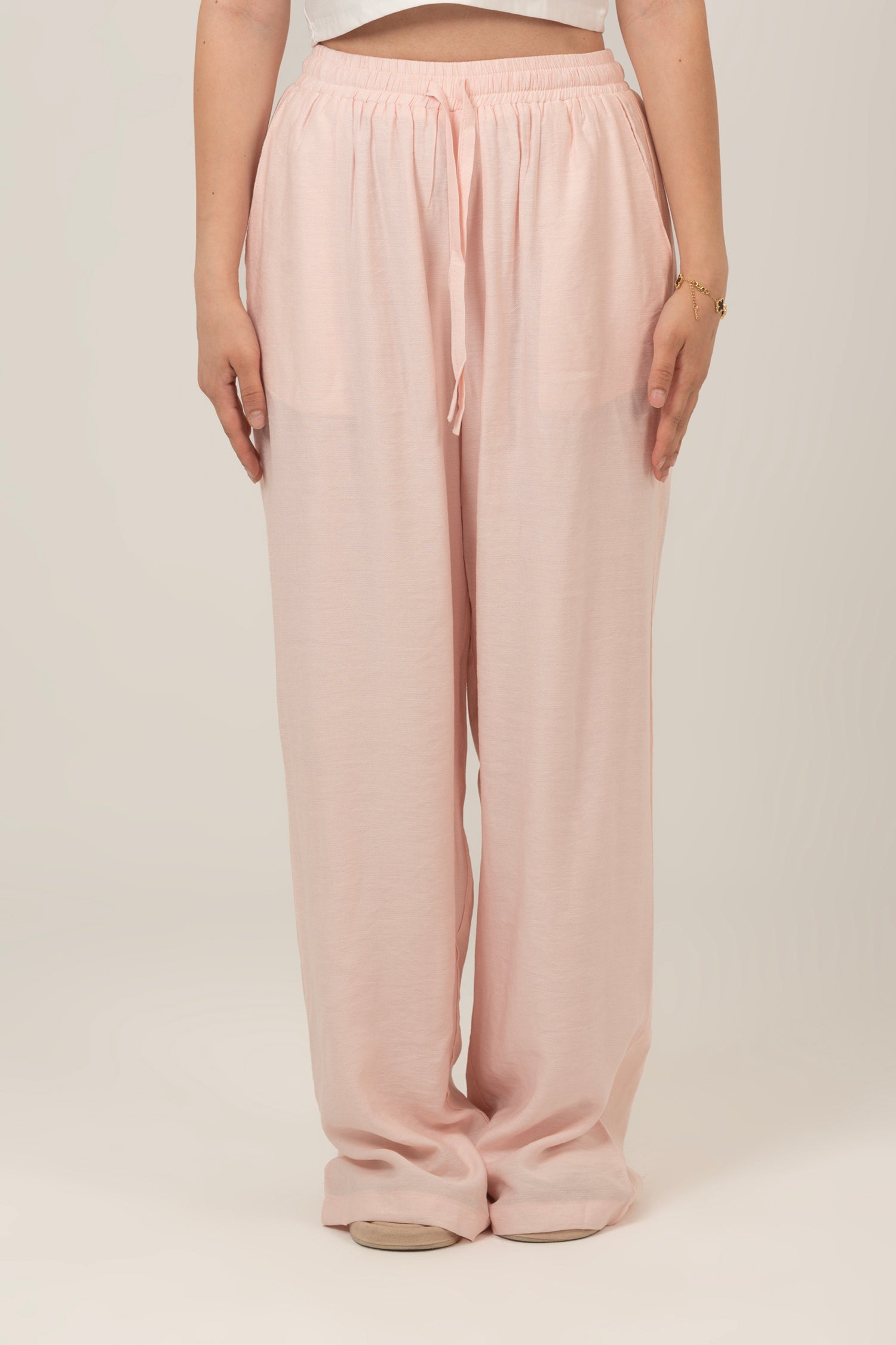 Linen High Waist Pants