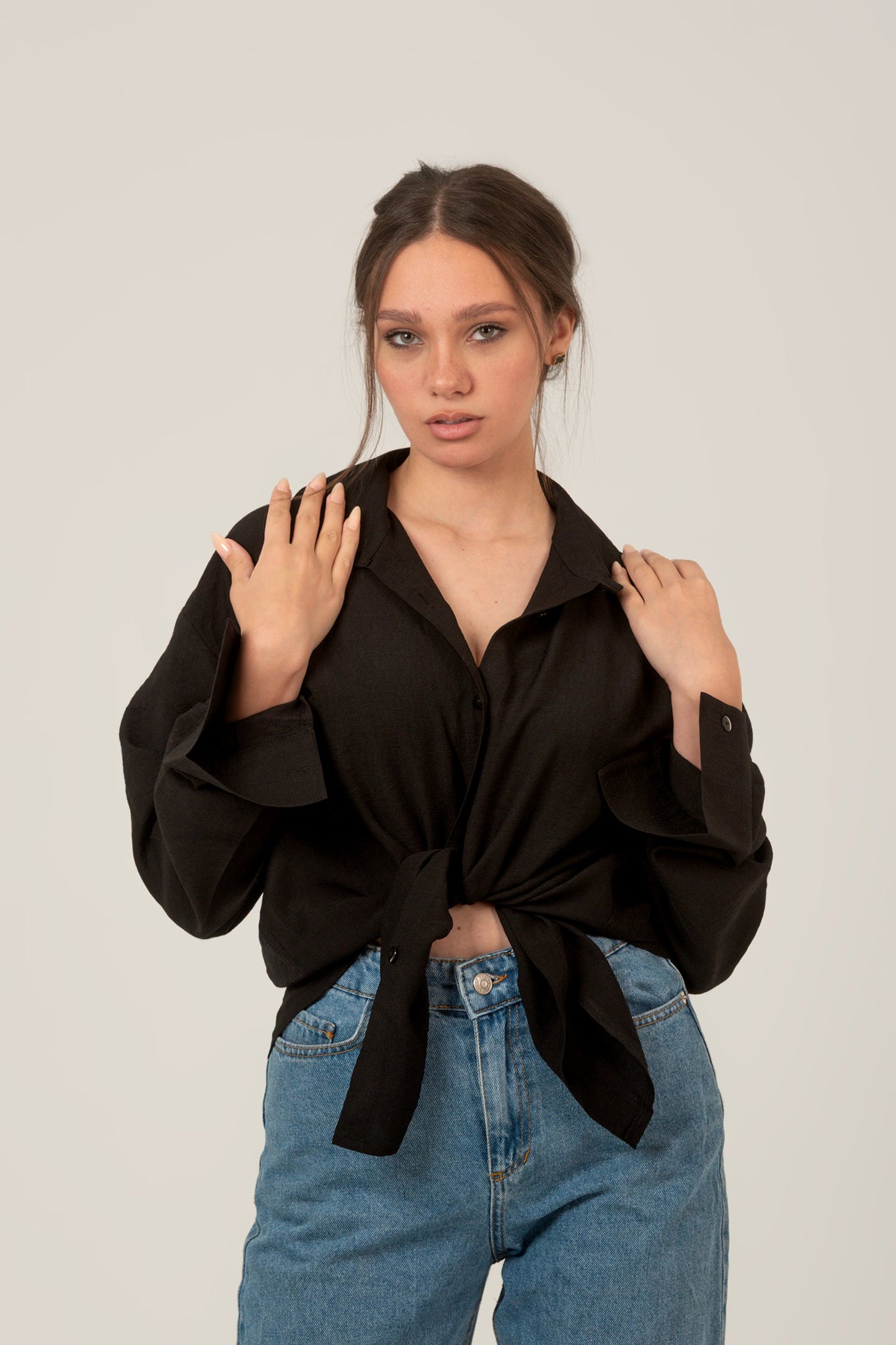 Linen Oversized Loose Fit Shirt