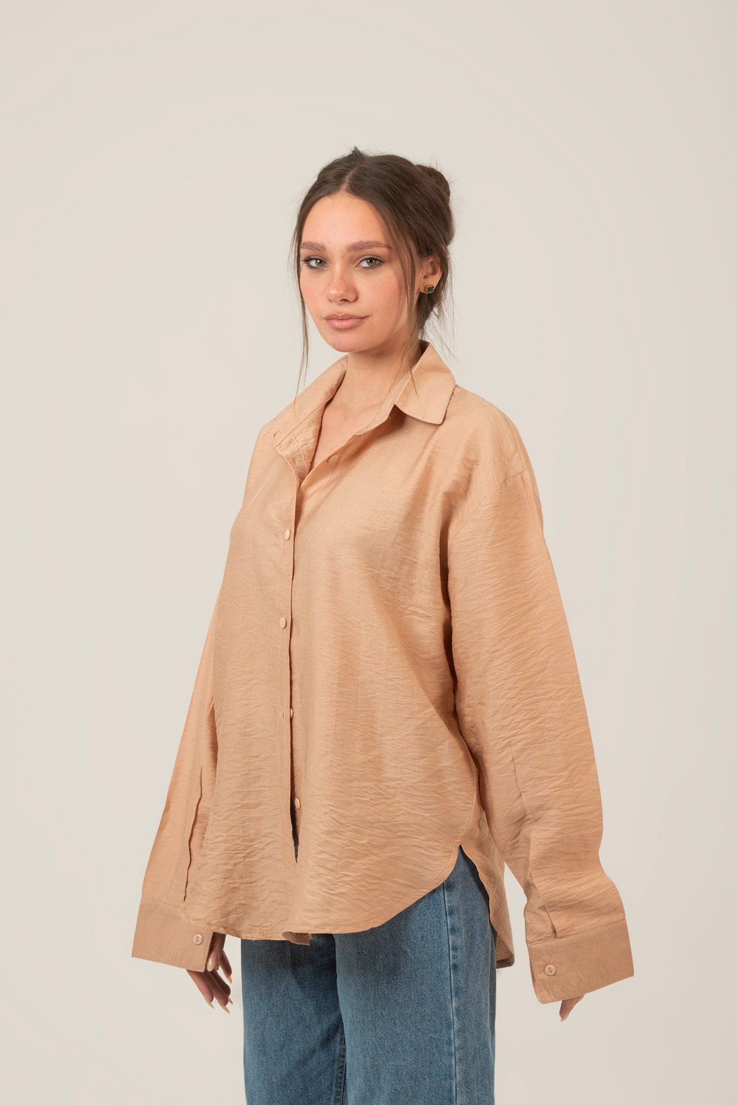 Linen Oversized Loose Fit Shirt