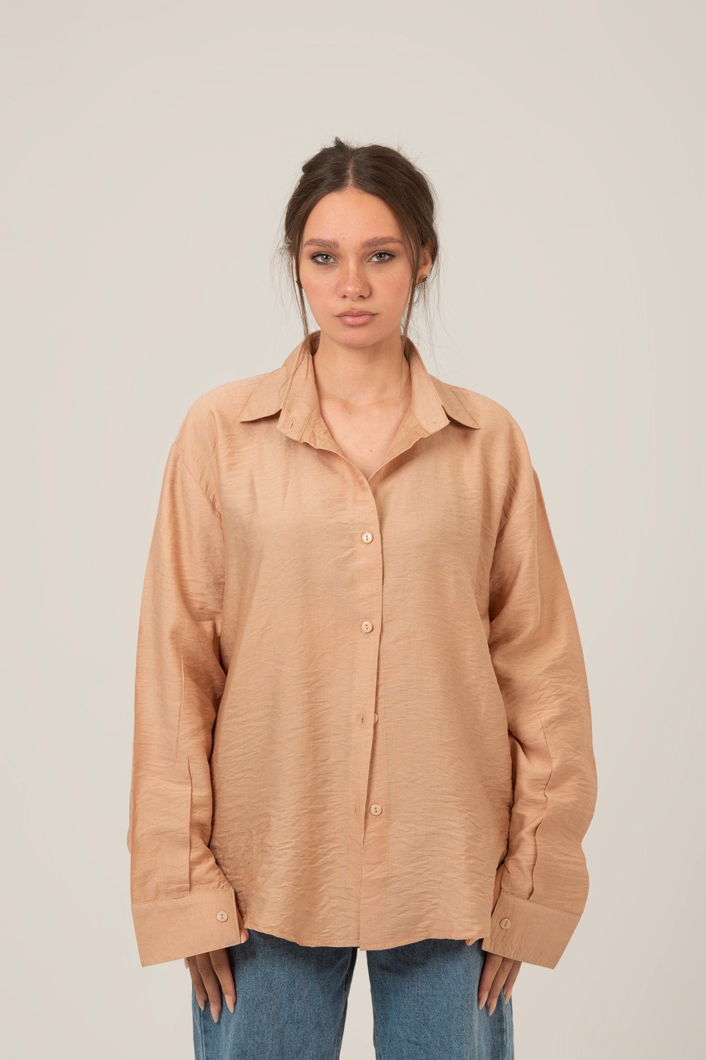 Linen Oversized Loose Fit Shirt
