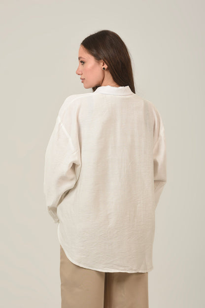 Linen Oversized Loose Fit Shirt
