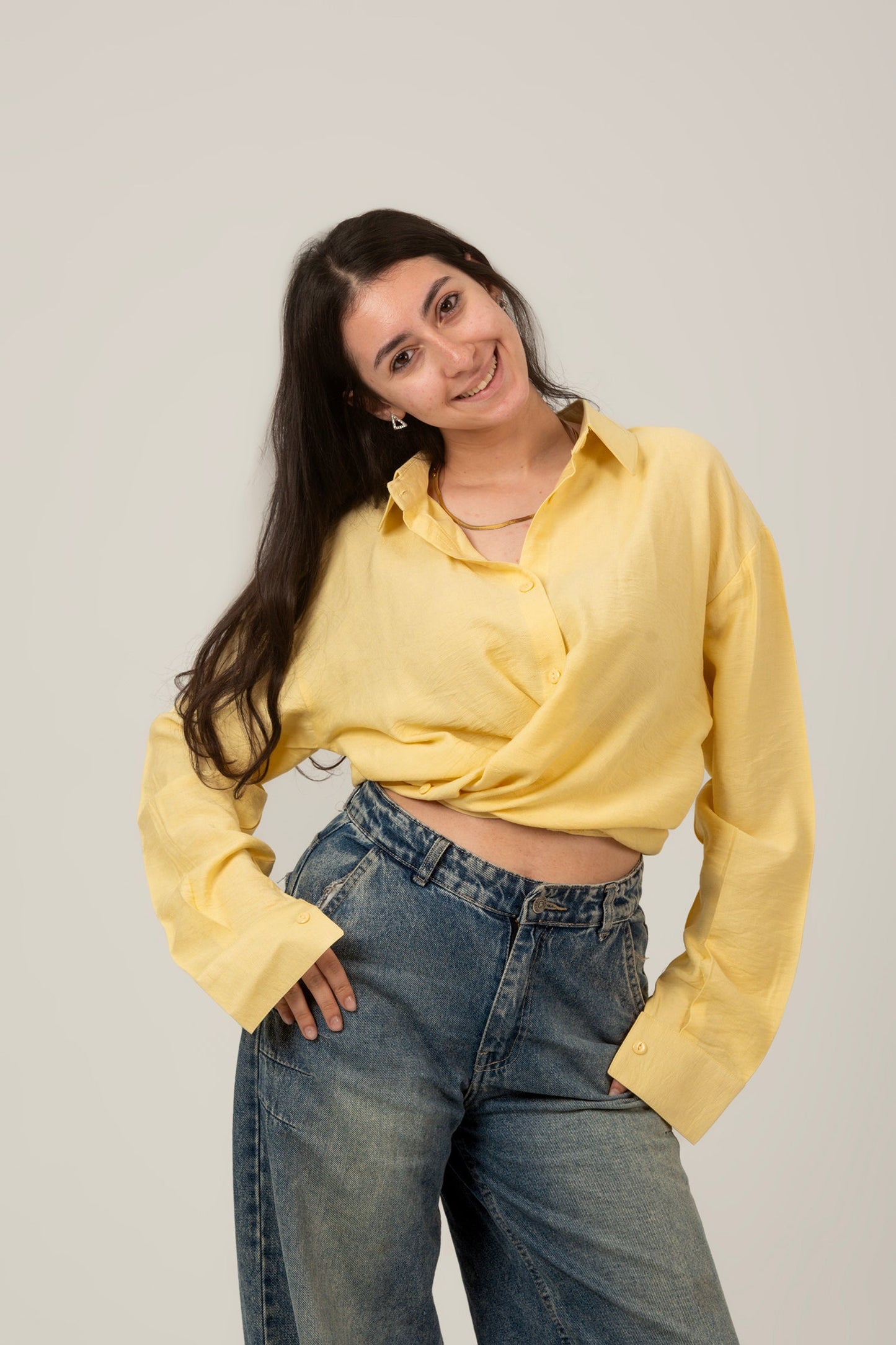 Linen Oversized Loose Fit Shirt