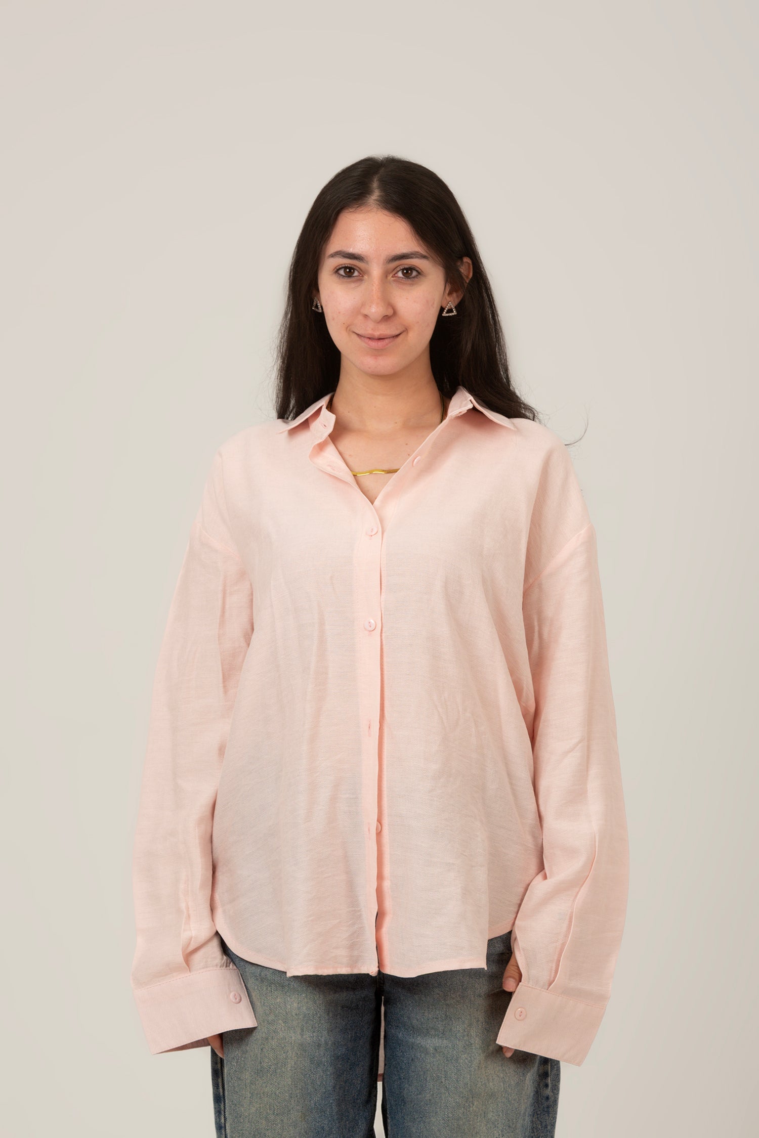 Linen Oversized Loose Fit Shirt