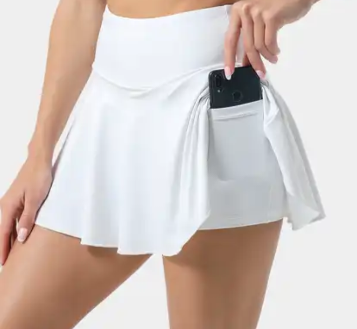 Synthetic Smart Fit Sport Skirt - White