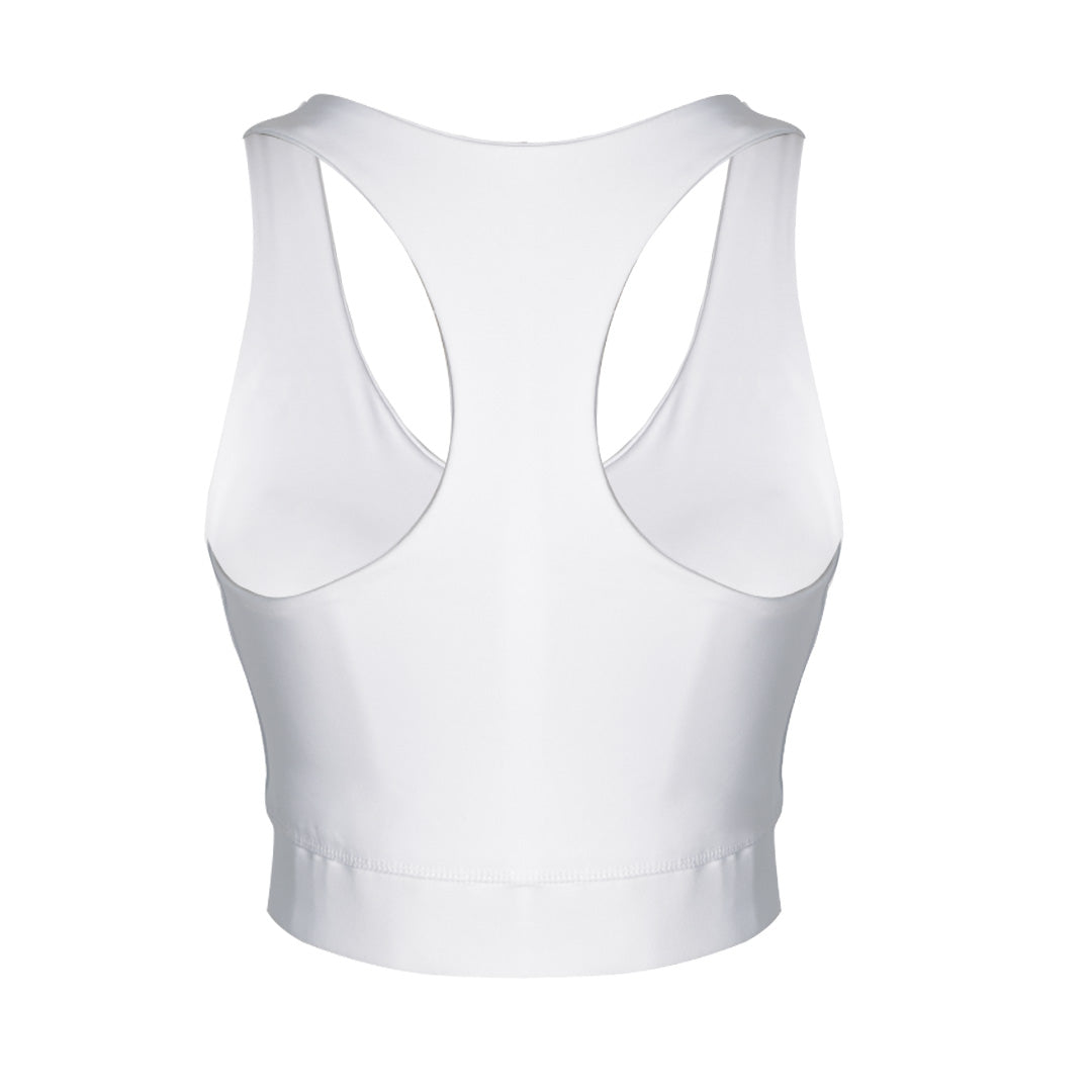 Classico White Sports Bra