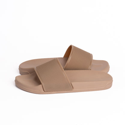 EVA Textured VIGO Men Slippers - Beige