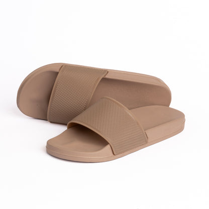 EVA Textured VIGO Men Slippers - Beige