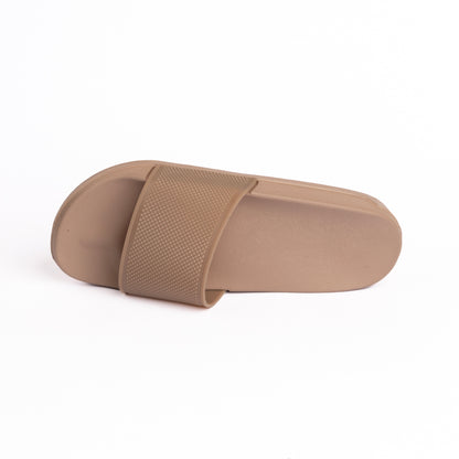 EVA Textured VIGO Men Slippers - Beige