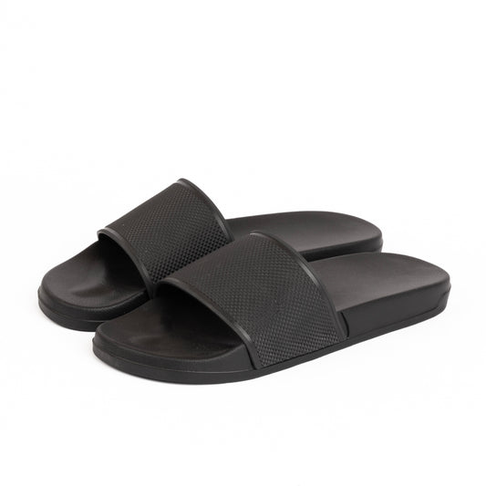EVA Textured VIGO Men Slippers - Black