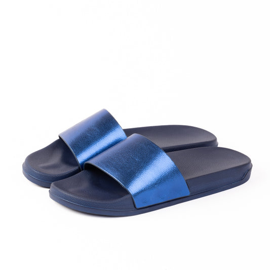 EVA GALAXY Metallic Slippers - Navy