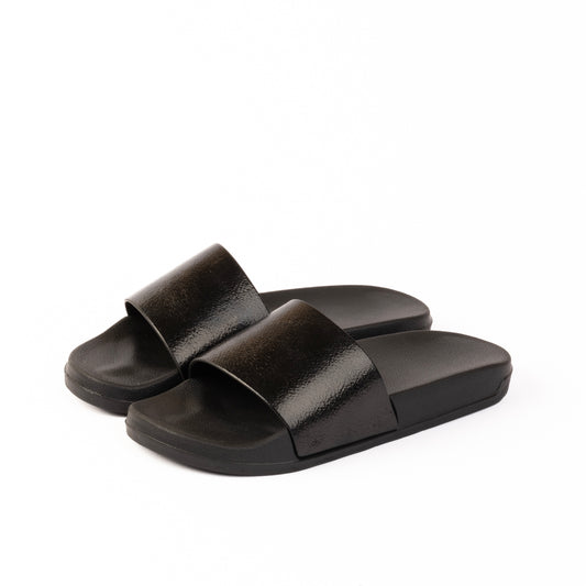 EVA GALAXY Metallic Slippers - Black