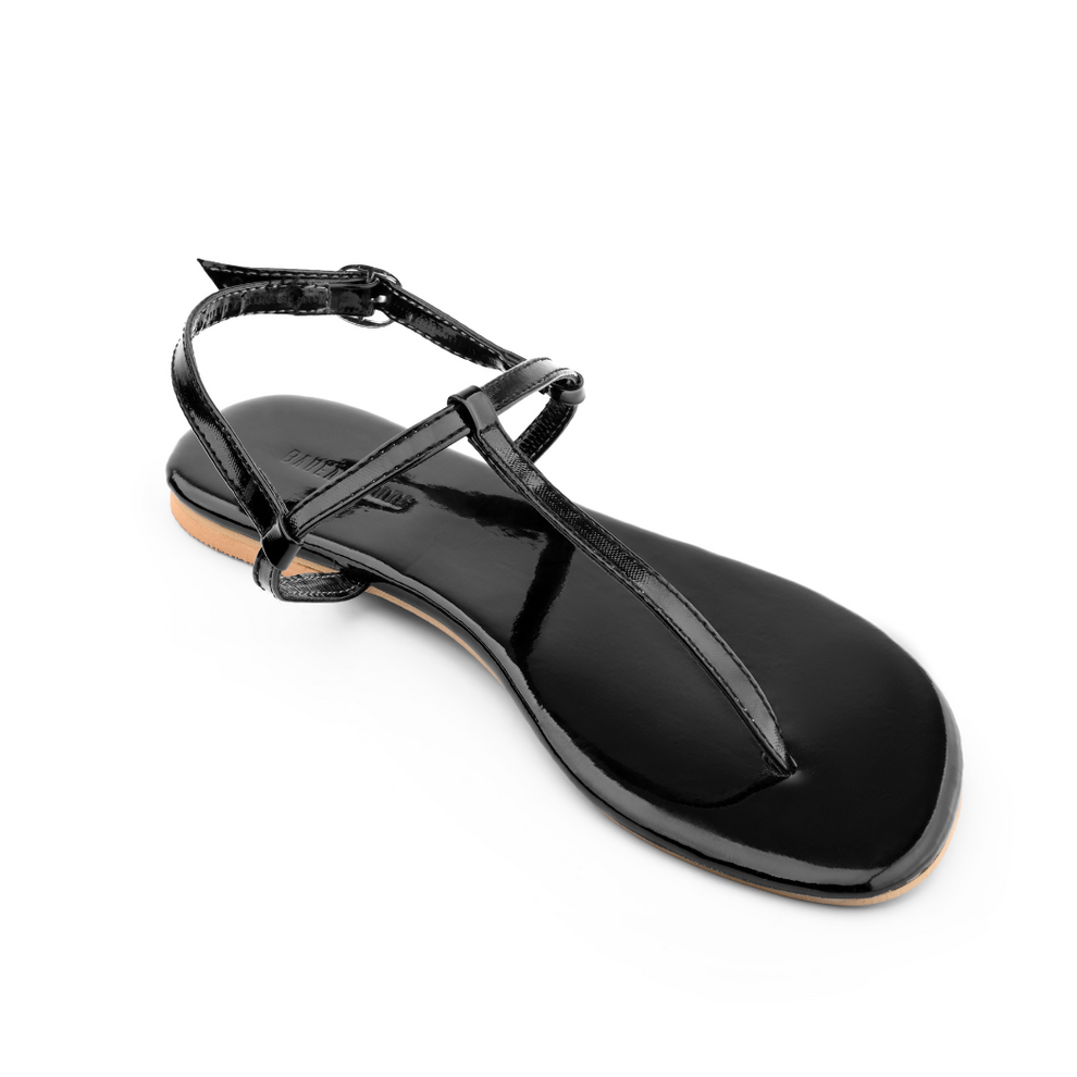 Tira Black Sandals