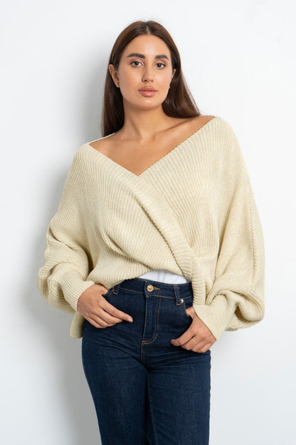 Twisted Knitted Pullover