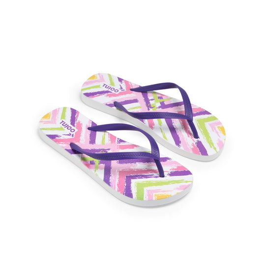 Zigzag Pop Slippers - Multicolor