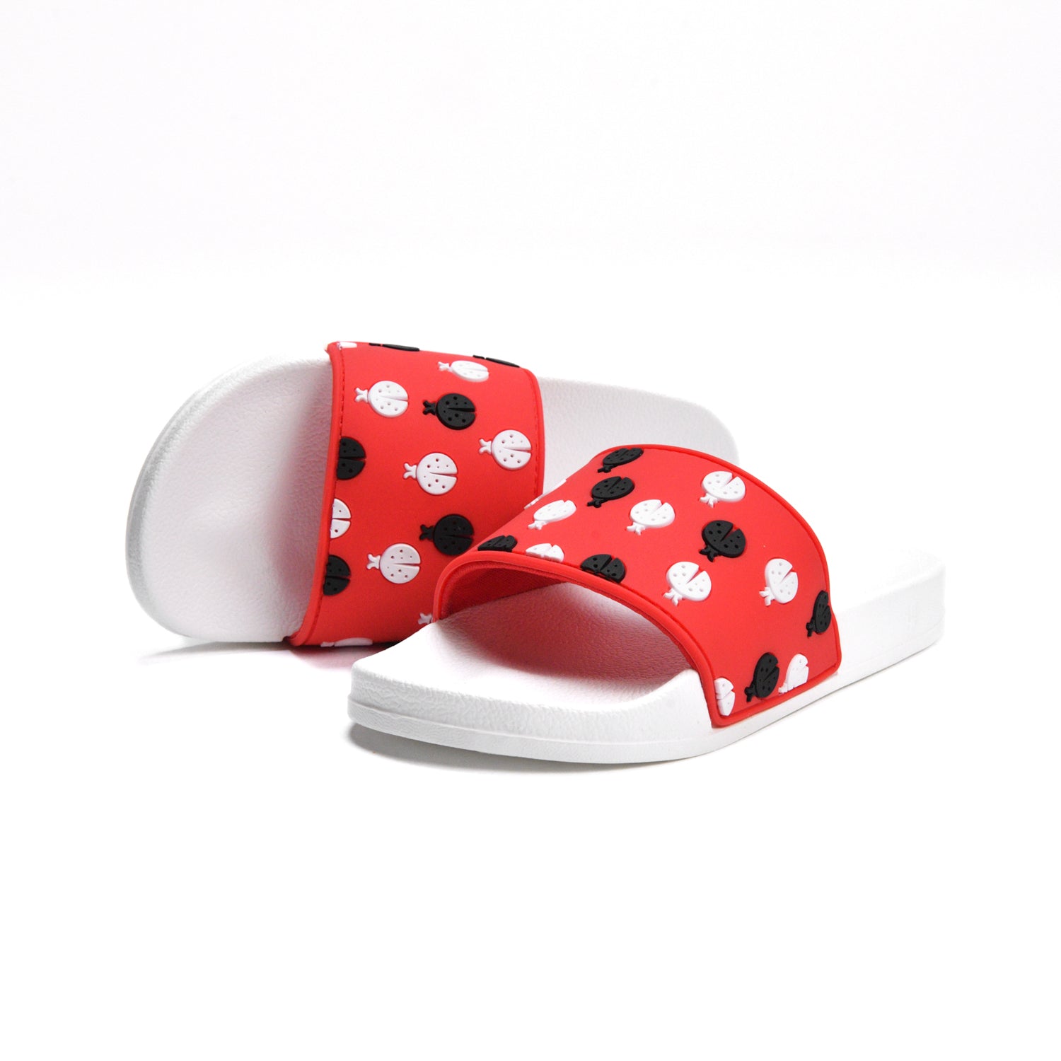 Beetle Kids Slipper - White * Red