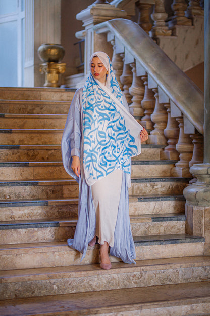 Heavenly Sky Chiffon Shawl