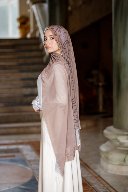 Luxe Ivory Hijab Chiffon Scarf