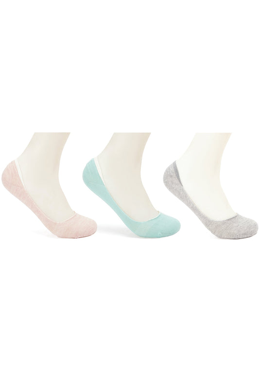 Colored Invisible Socks - 3 Pairs