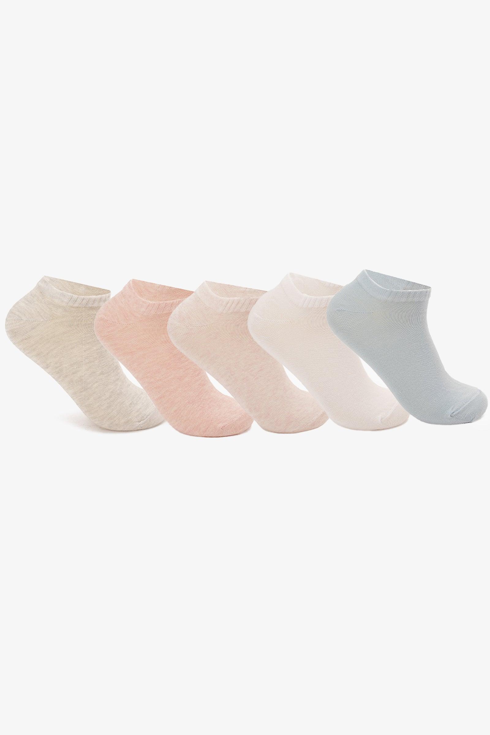 Cotton Ankle Socks - 5 Pairs - Carina - ÙƒØ§Ø±ÙŠÙ†Ø§