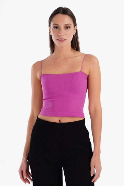 Spaghetti Straps Cropped Top - Carina - ÙƒØ§Ø±ÙŠÙ†Ø§