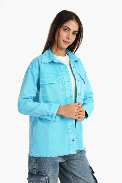 Denim Shirt with Chest Pockets