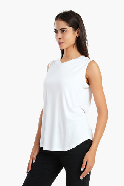 V-Neck Viscose Top