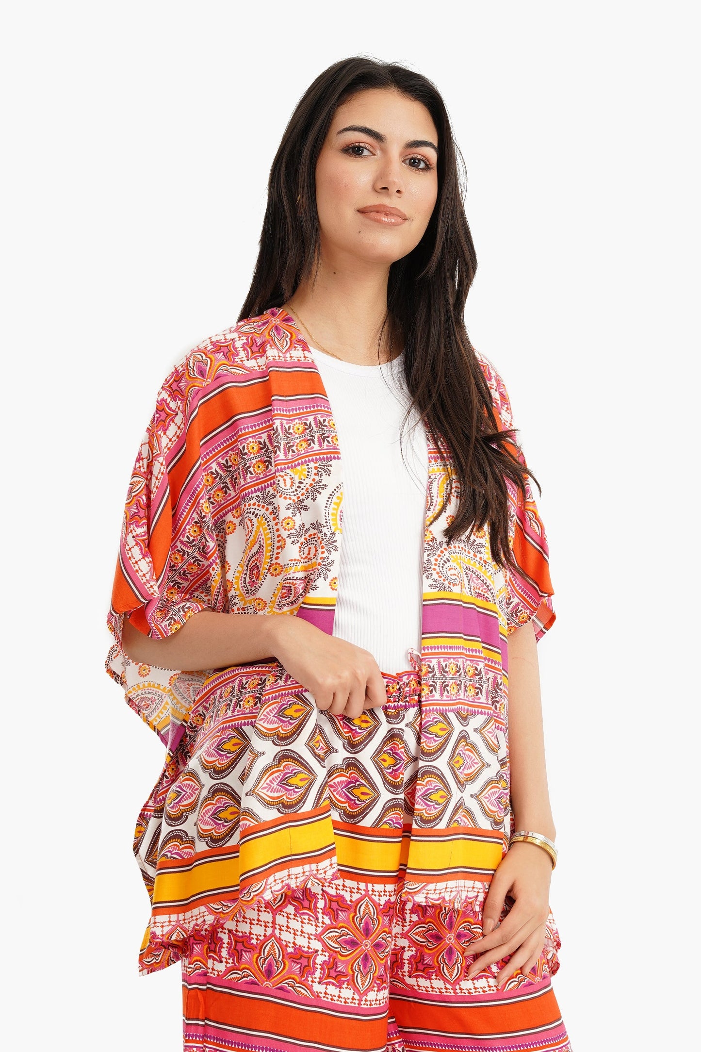 Batwing 3/4 Sleeves Kimono