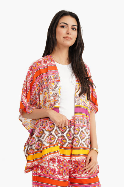 Batwing 3/4 Sleeves Kimono