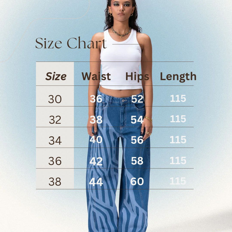 Waves Wide Leg Jeans