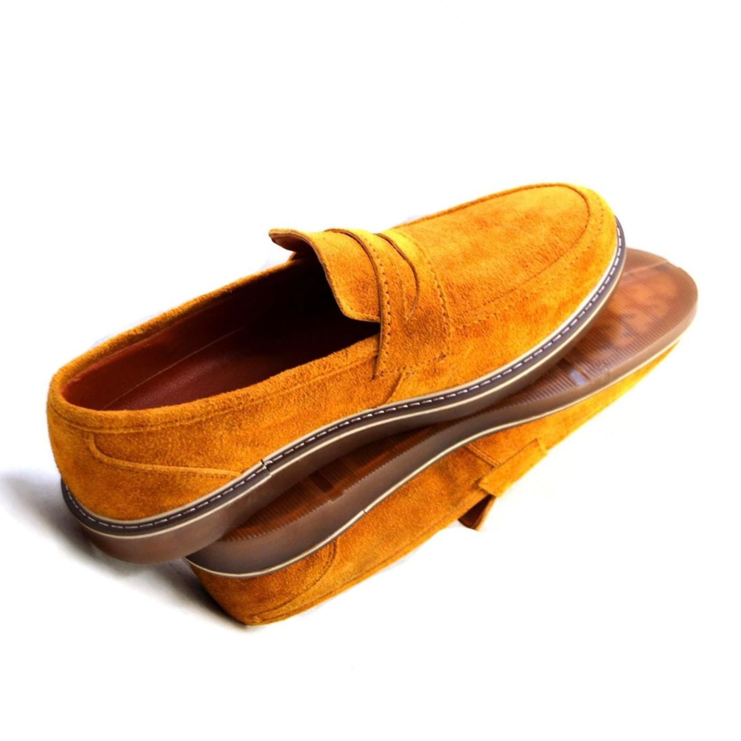 Leather Suede Loafer Shoes