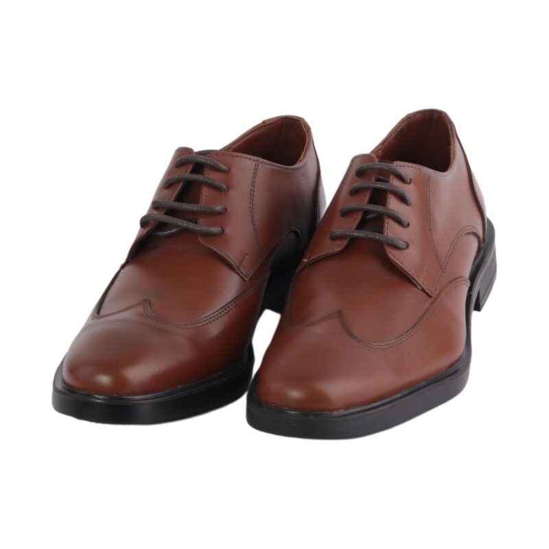 Leather Wingtip Formal Shoes – Brown