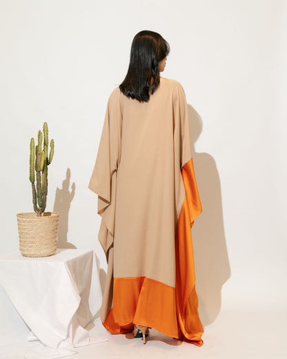 Silky Bi-Tone Kaftan