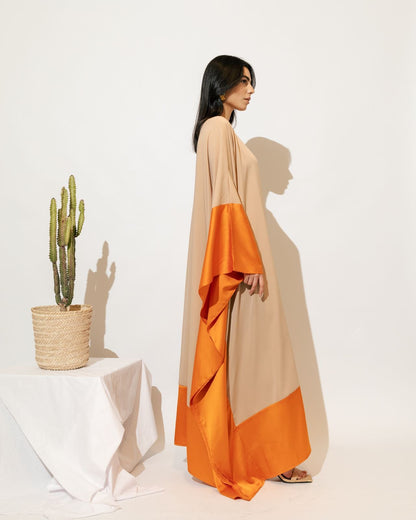 Silky Bi-Tone Kaftan