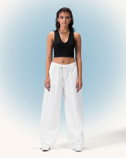 Parachute Pants - White