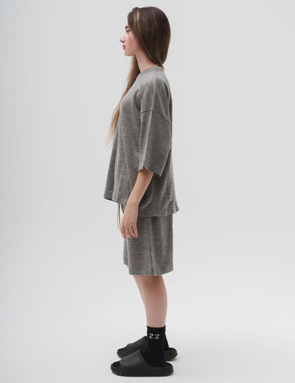 303 Knit Shorts Grey