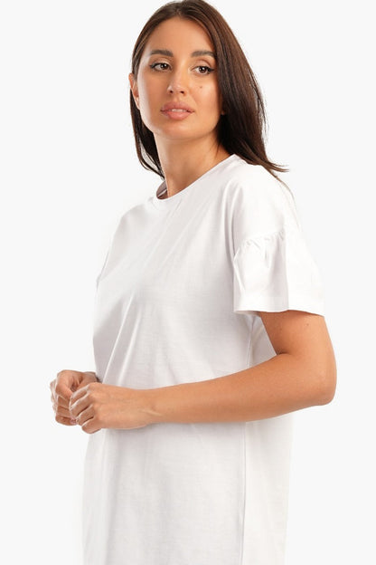 Pyjama Top with Ruffled Sleeves