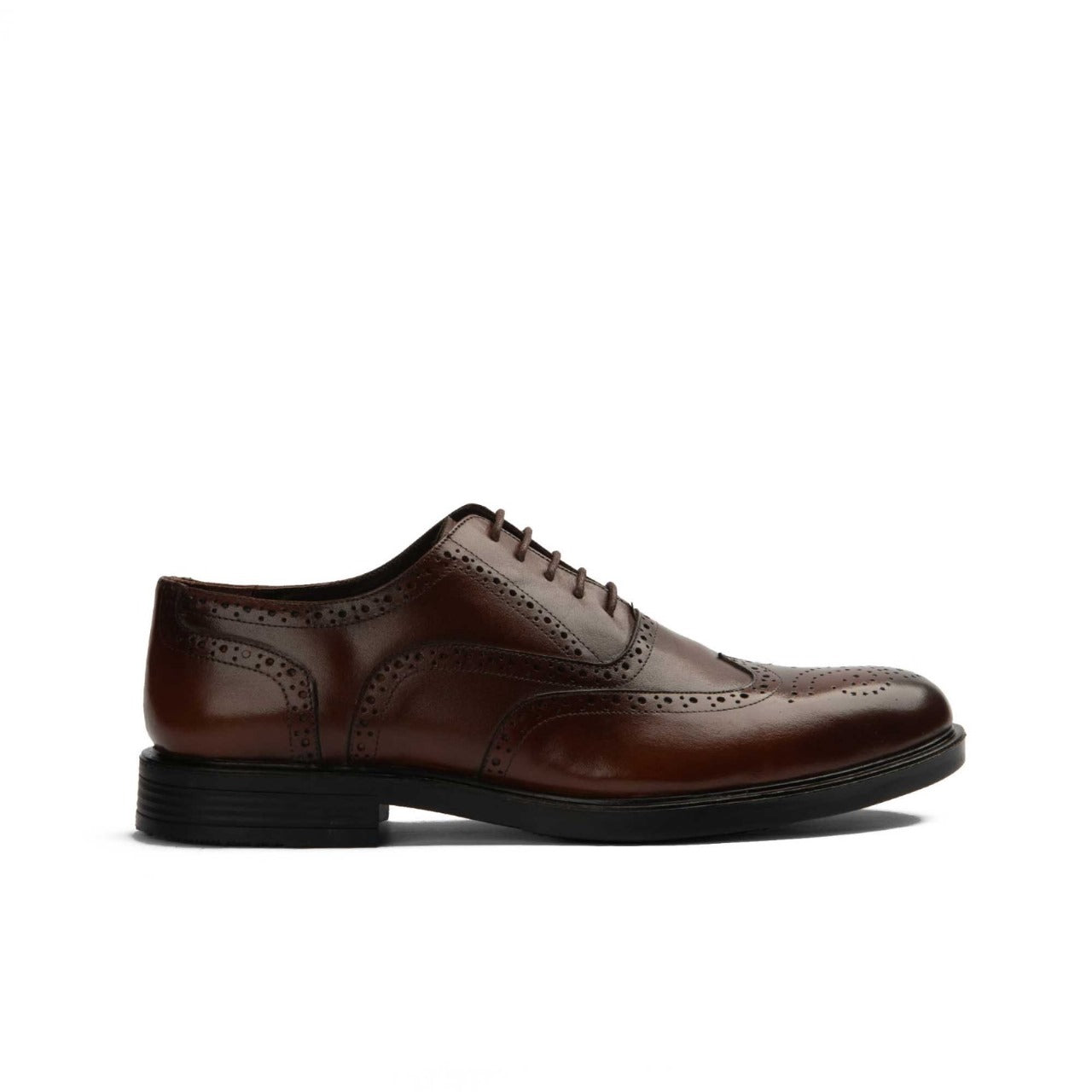 Classic Leather Oxford Shoes-Havana