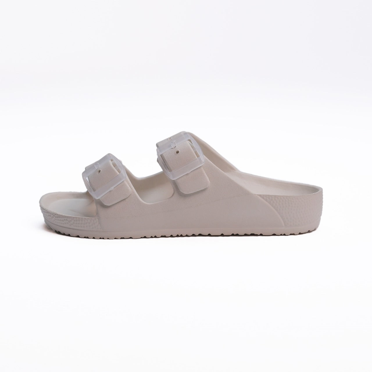 EVA Double Buckle Men Slippers - Grey